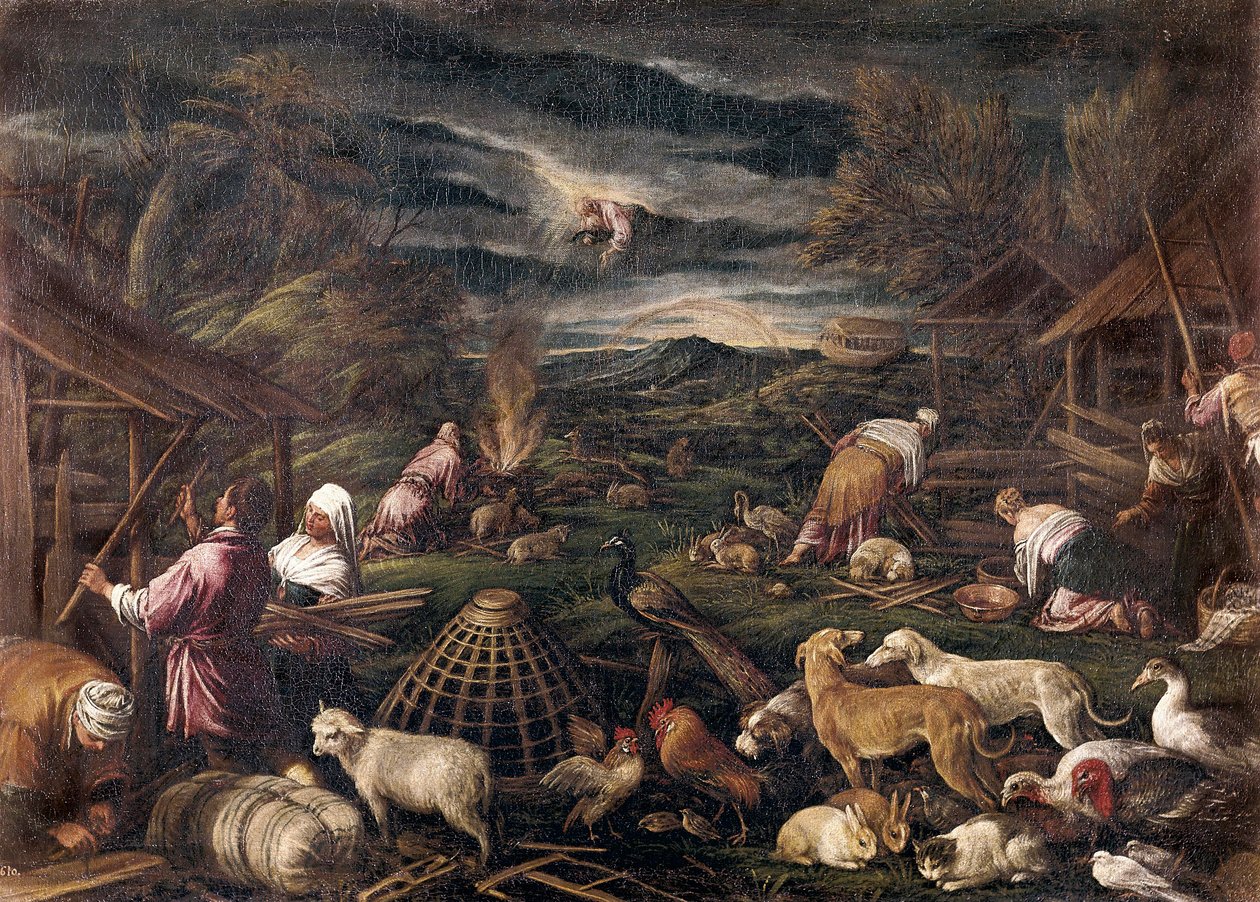 Noè dopo il diluvio da Jacopo Bassano