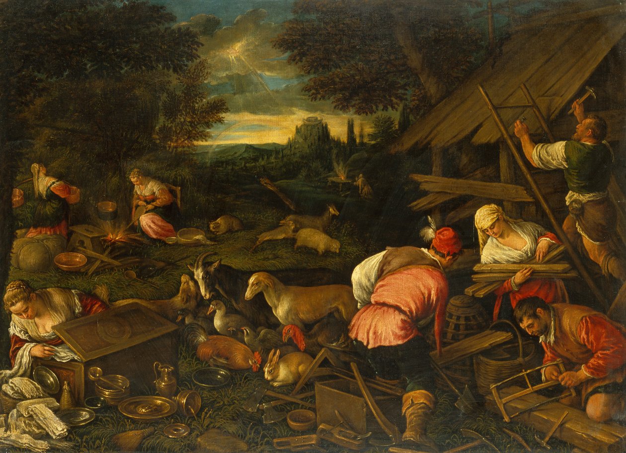 Dio parla a Noè dopo il diluvio, c.1578 da Jacopo and Bassano Francesco (F. da Ponte) Bassano