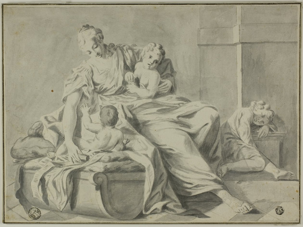Madre e Tre Bambini da Jacopo Amigoni