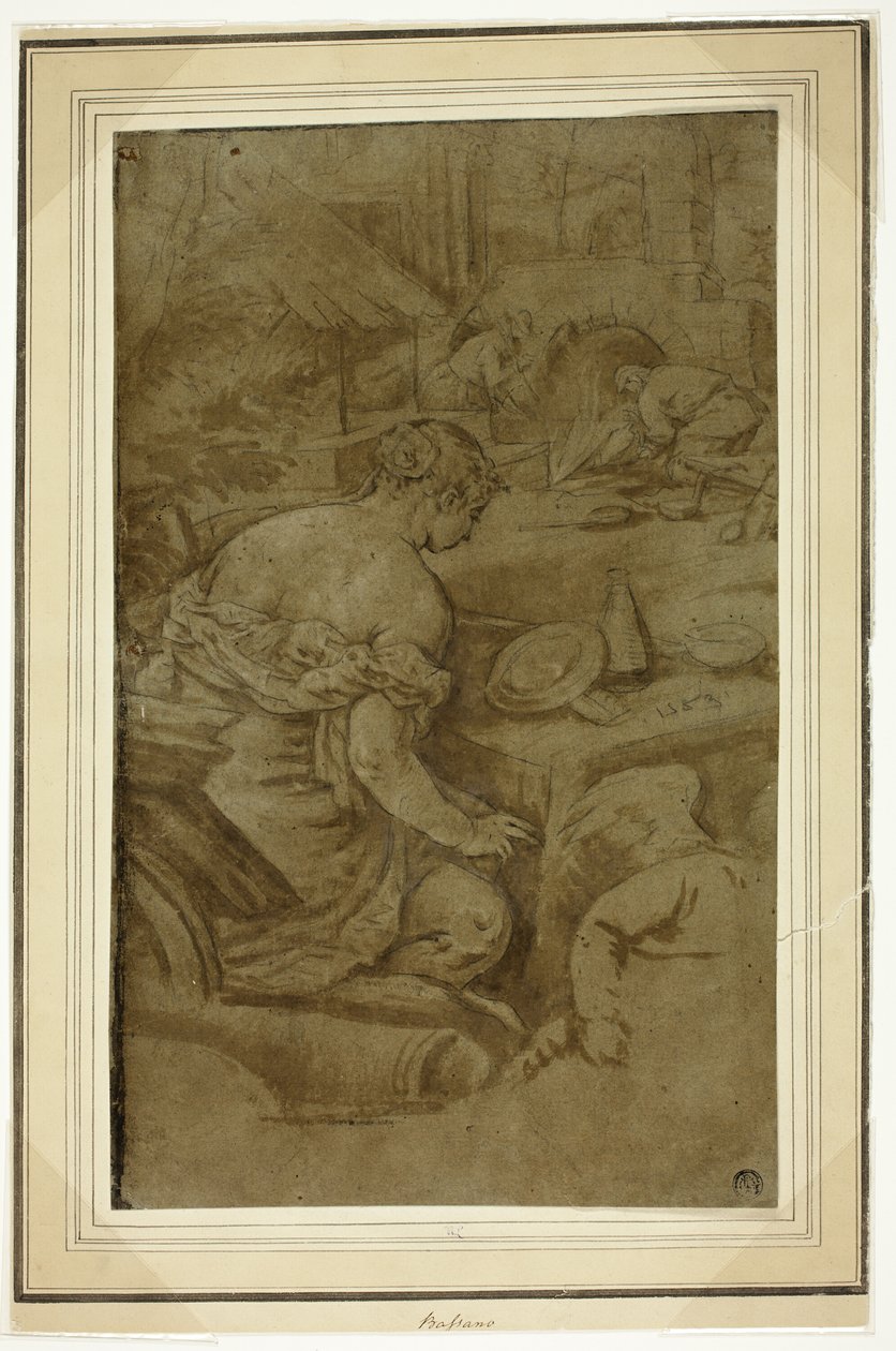 Allegoria del fuoco (Venere nella fucina di Vulcano) da Jacopo Bassano