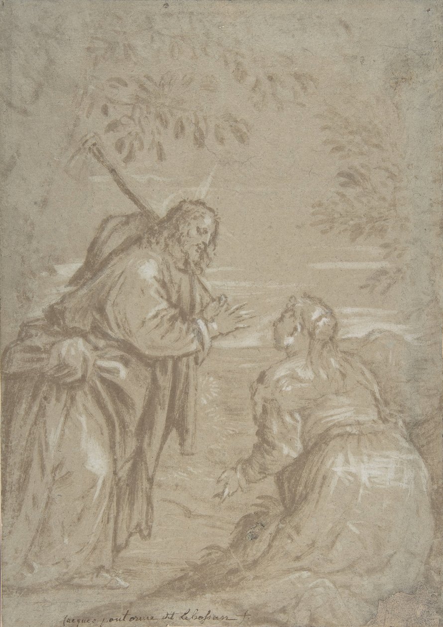 Cristo appare a Santa Maria Maddalena Noli Me Tangere da Jacopo Bassano.