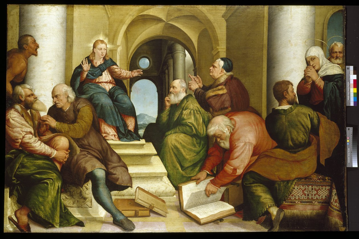 Cristo tra i dottori, XVI secolo da Jacopo Bassano