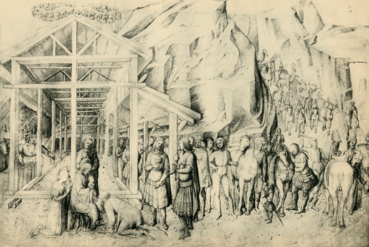 Adorazione dei Magi, c1430-1460, 1943 da Jacopo Bellini