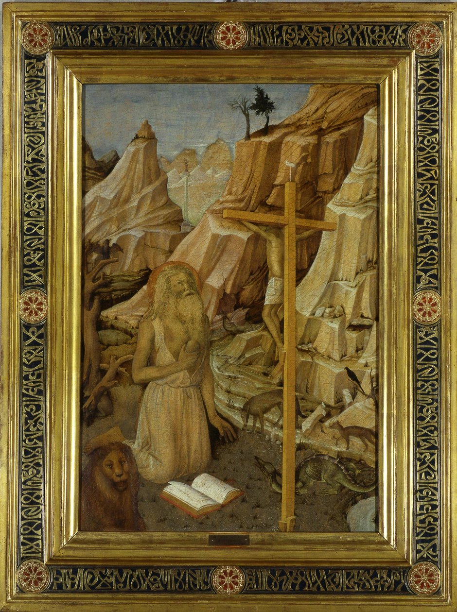 San Girolamo penitente nel deserto, 1450 da Jacopo Bellini