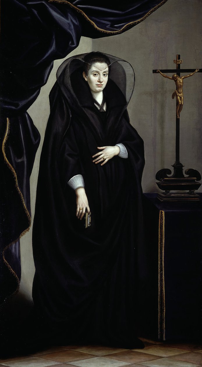 Ritratto di una nobildonna in lutto da Jacopo Chimenti