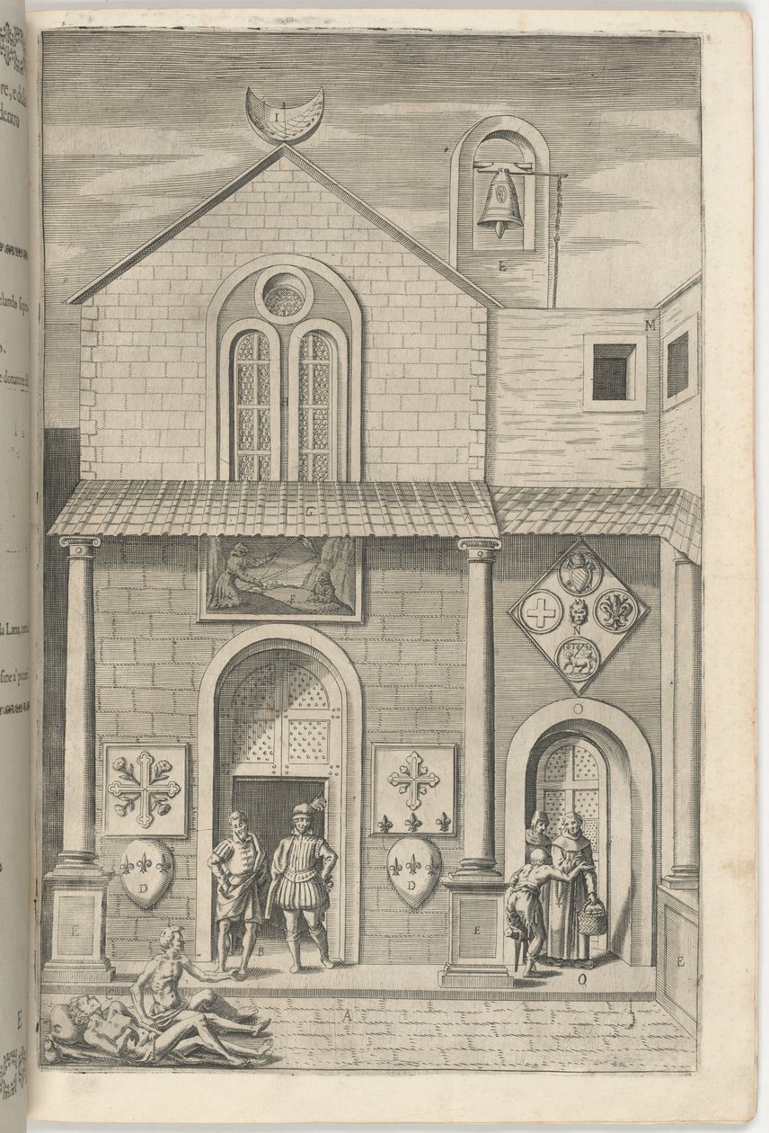 Facciata della Chiesa Minore [tavola E] da Jacopo Ligozzi