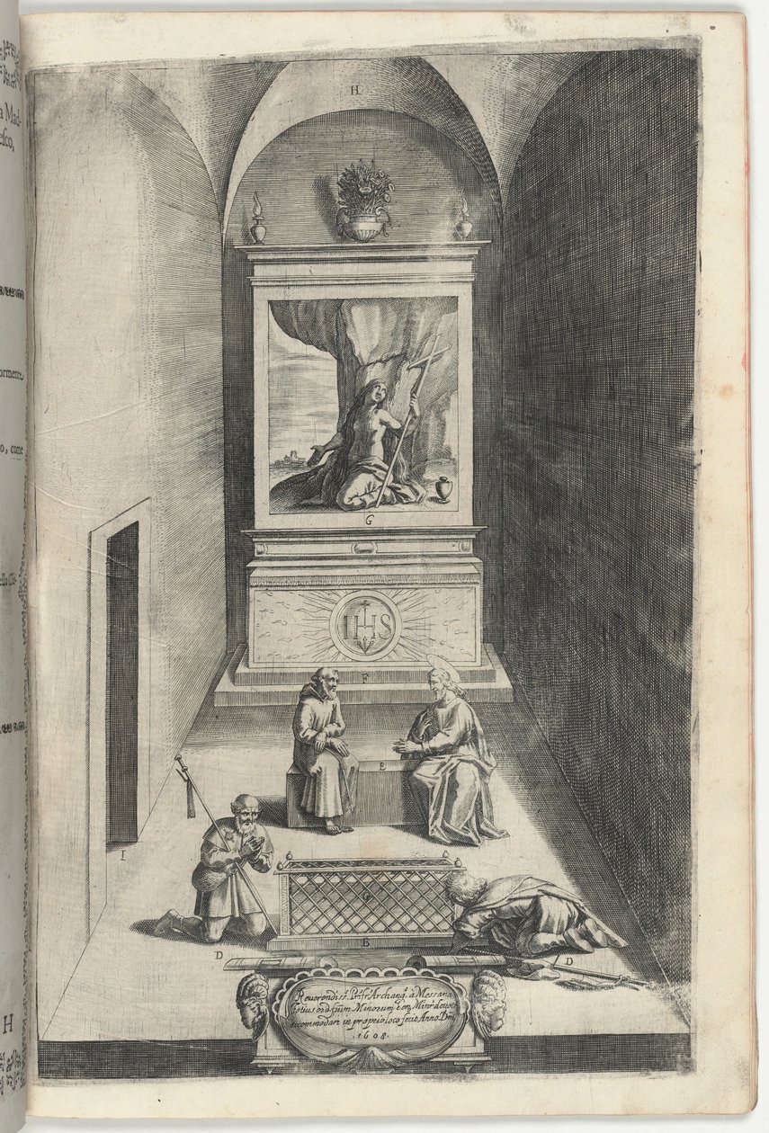 Interno della cappella della Maddalena (dettaglio) da Jacopo Ligozzi