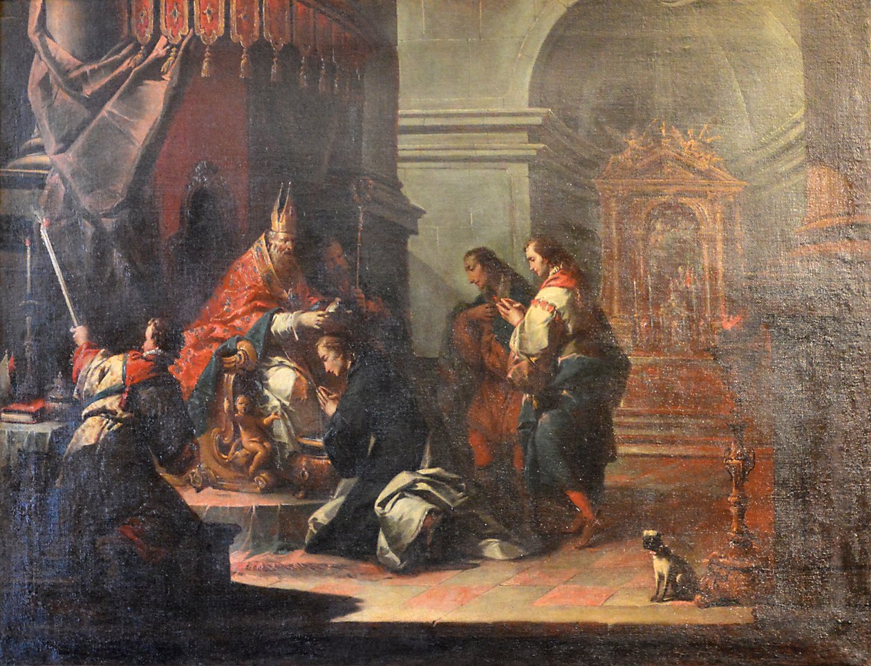 Francese:  Le Baptême de saint Daniel par saint Prosdocime de Padoue Il Battesimo di San Daniele di San Prosdocimo di Padova da Jacopo Marieschi