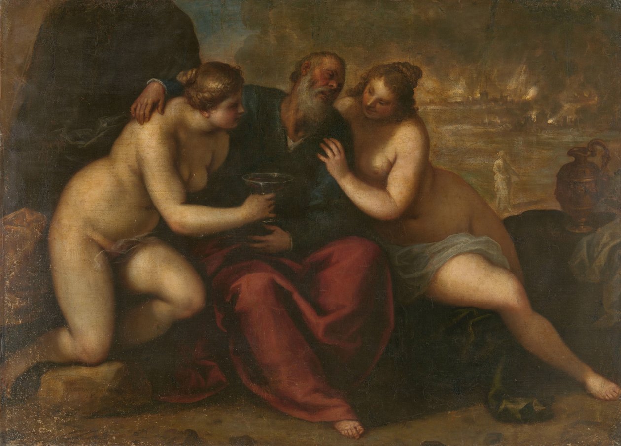 Lot e le sue figlie da Jacopo Palma (il Giovane)