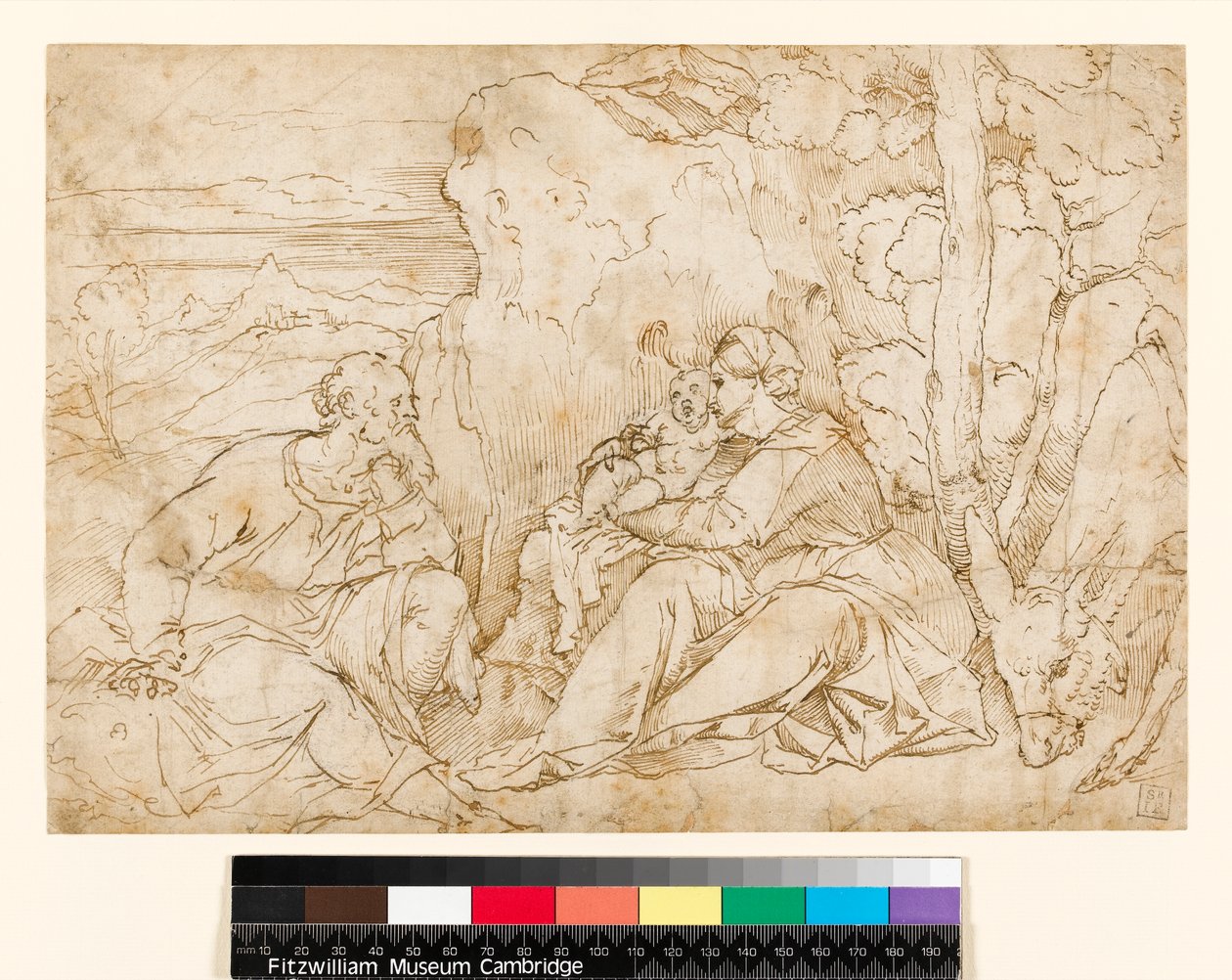 Il riposo durante la fuga in Egitto, 1400-1499 da Jacopo Palma