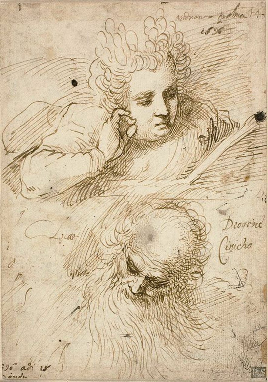 Andriana Palma e Diogene il Cinico da Jacopo Palma il Giovane