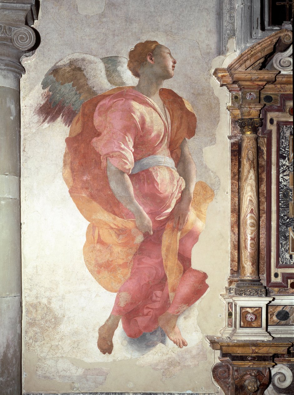 Annunciazione. (dettaglio) da Jacopo Pontormo