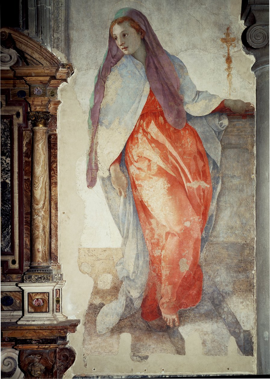 Annunciazione (dettaglio) da Jacopo Pontormo