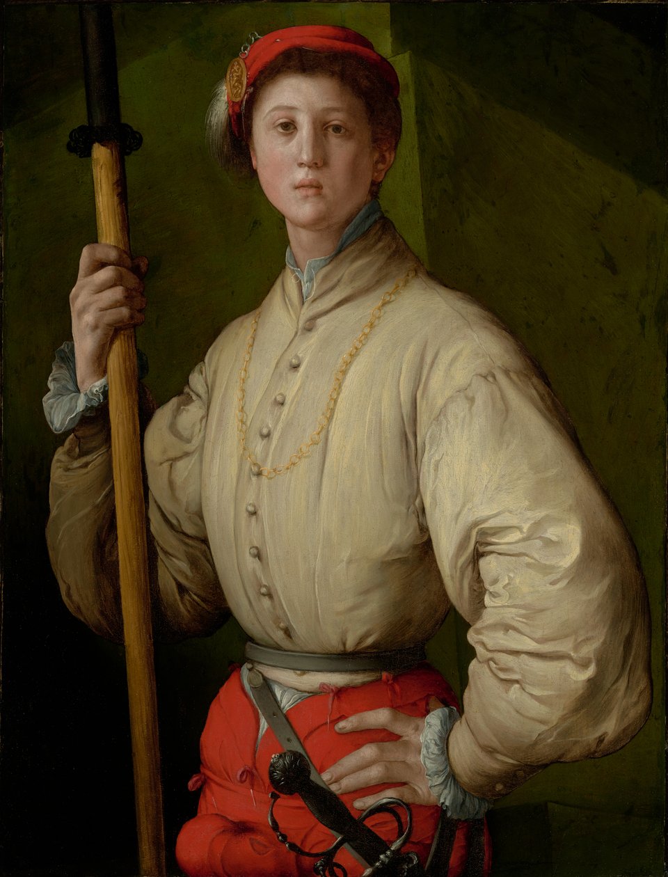 Ritratto di un Alabardiere (Francesco Guardi?) da Jacopo Pontormo