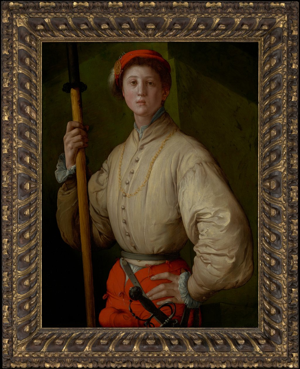 Ritratto di un alabardiere (Francesco Guardi?) da Jacopo Pontormo