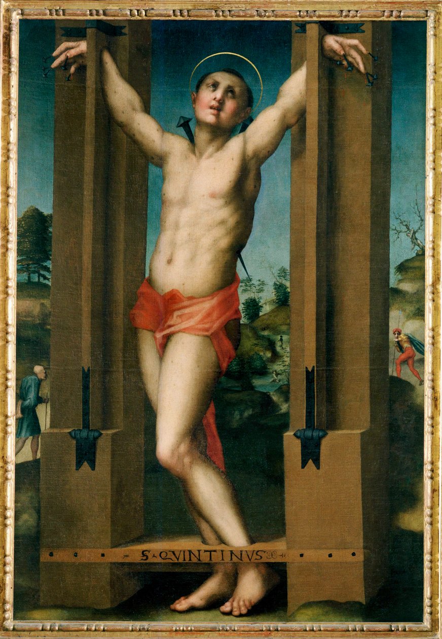Il martirio di San Quintino (dipinto su tela) da Jacopo Pontormo