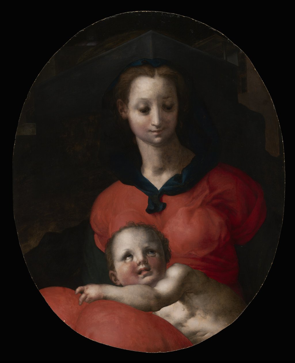 Vergine e Bambino, conosciuta come la Madonna del Libro, c.1545-46 da Jacopo Pontormo