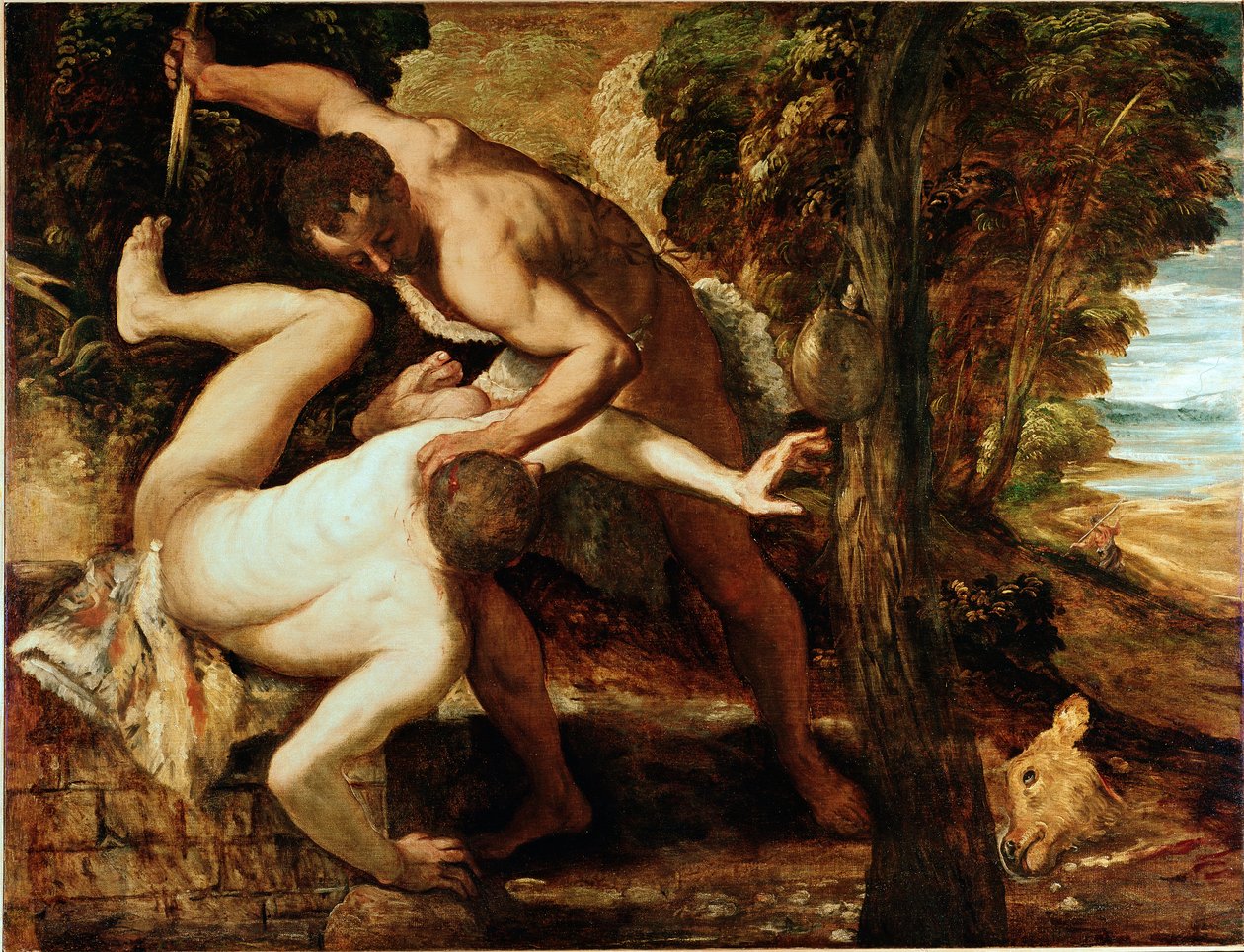 Caino uccide Abele da Jacopo Robusti Tintoretto
