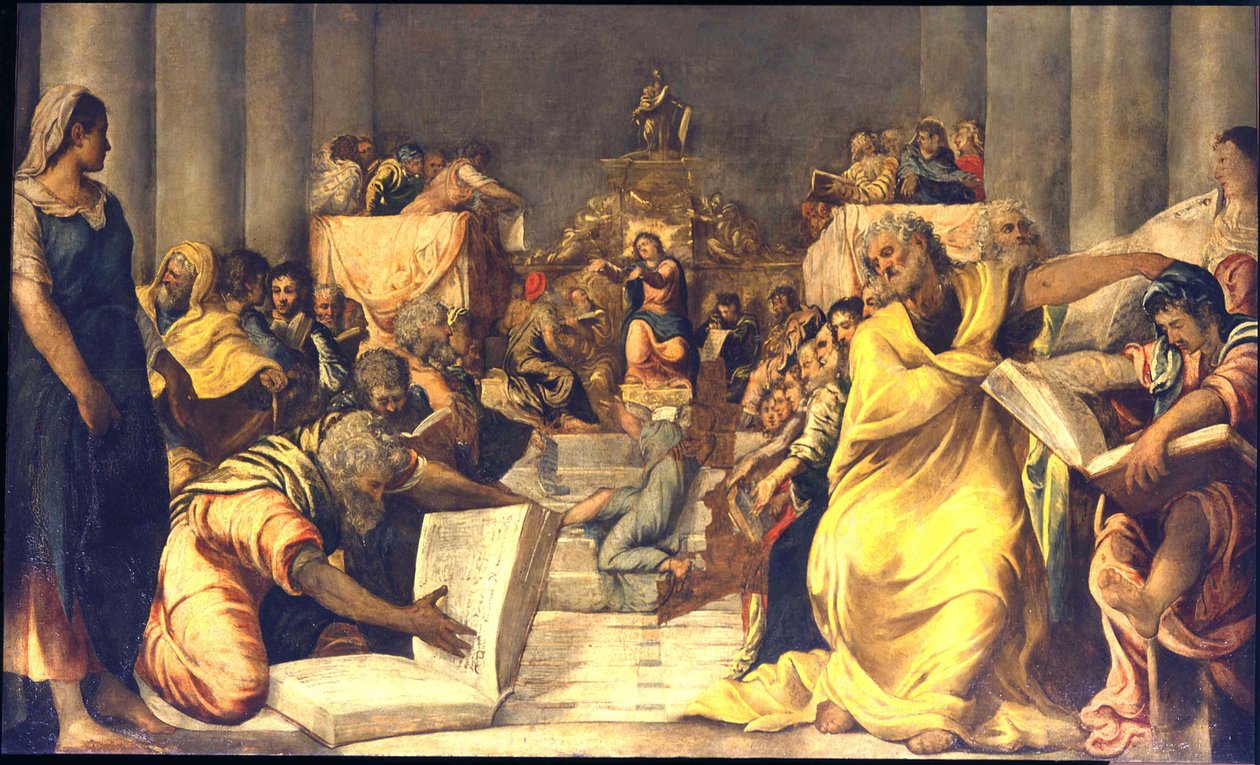 Cristo tra i dottori da Jacopo Robusti Tintoretto