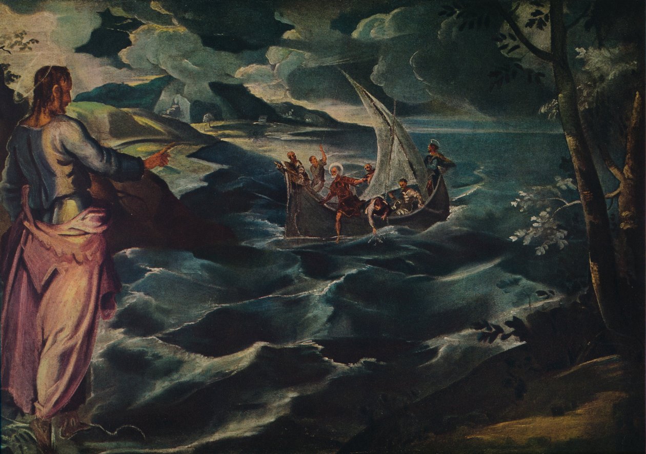 Cristo al Mare di Galilea, c1575-1580 da Jacopo Robusti Tintoretto