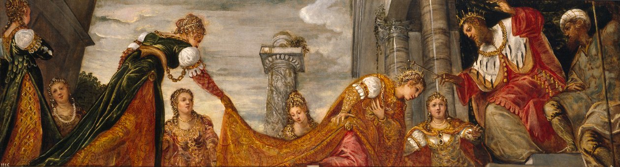 Ester davanti ad Assuero, 1552-55 da Jacopo Robusti Tintoretto