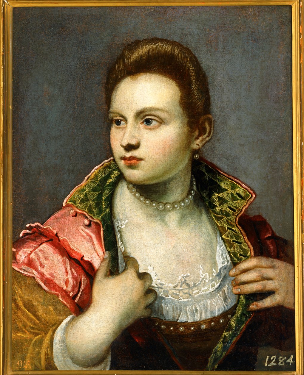 Ritratto femminile, prolungato ... da Jacopo Robusti Tintoretto