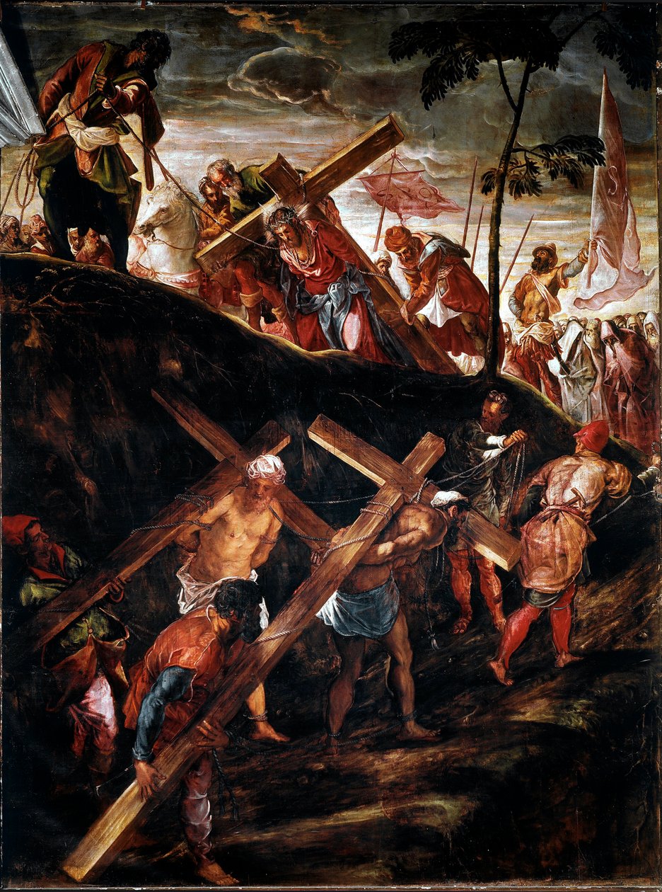 La salita al Calvario da Jacopo Robusti Tintoretto