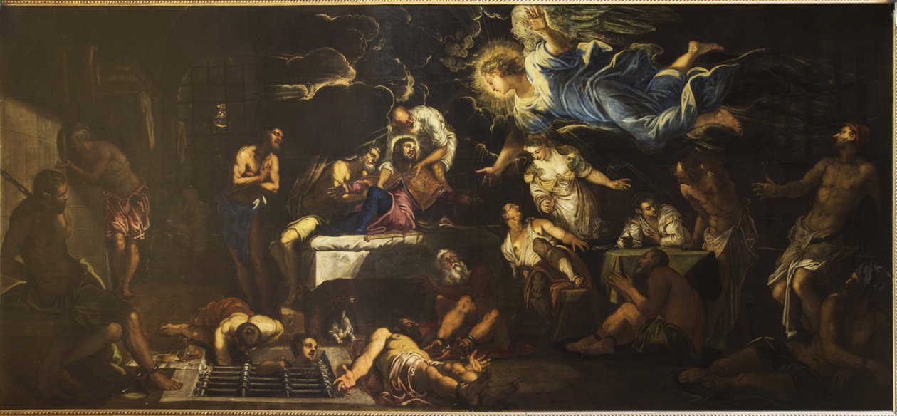 San Rocco in prigione visitato da un angelo, 1567 da Jacopo Robusti Tintoretto