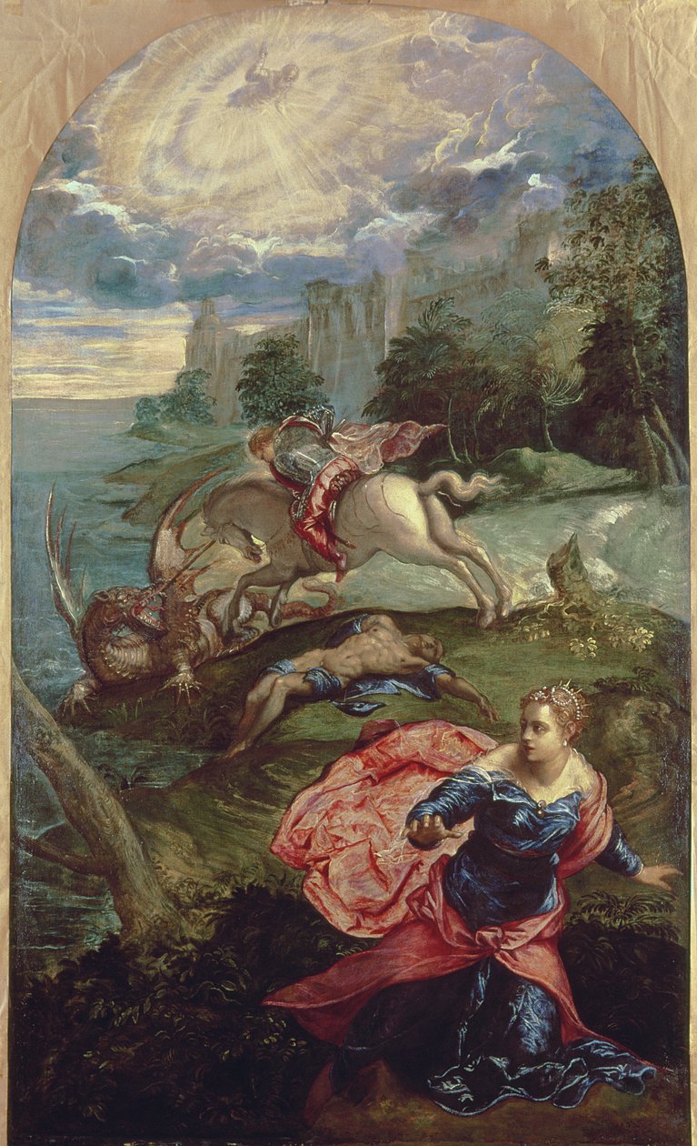San Giorgio e il drago da Jacopo Robusti Tintoretto