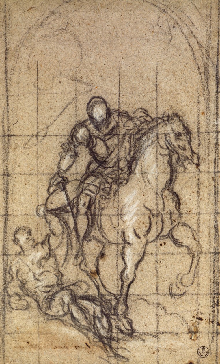 Studio per San Martino, disegno da Jacopo Robusti Tintoretto