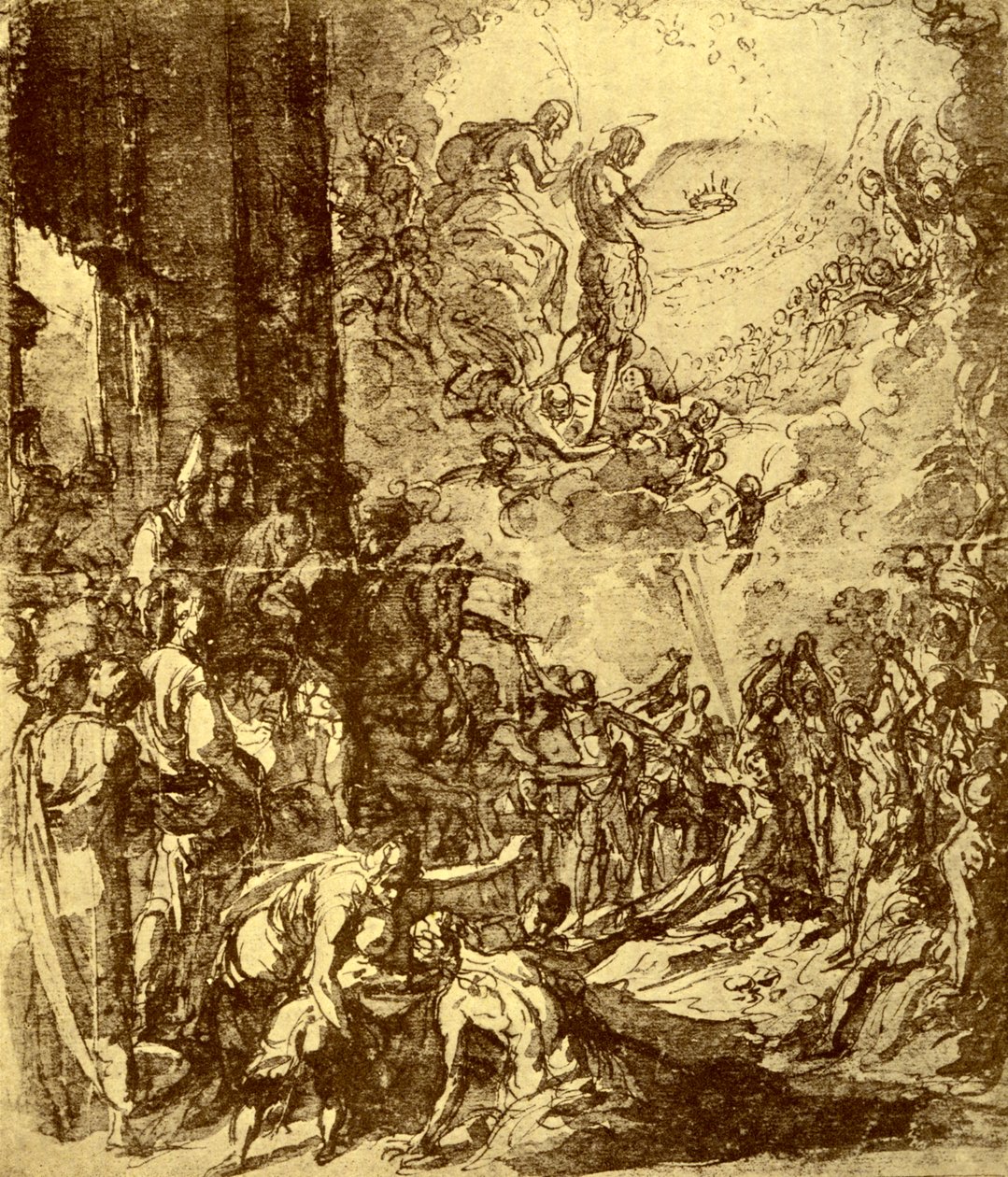 Studio per il martirio di Santo Stefano, 1913 da Jacopo Robusti Tintoretto