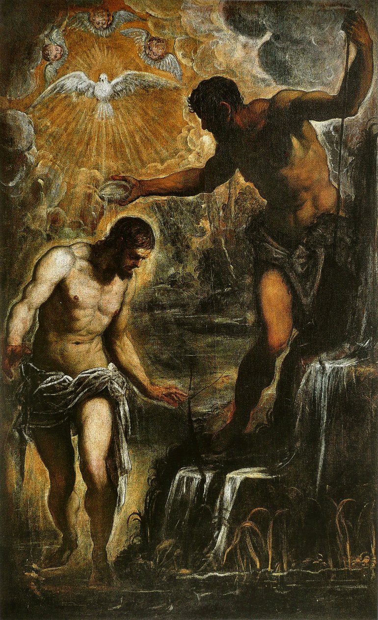 Il Battesimo di Cristo, c.1589 da Jacopo Robusti Tintoretto