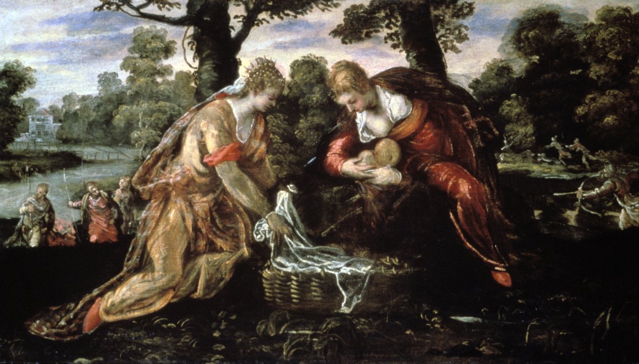 Il ritrovamento di Mosè, 16° secolo da Jacopo Robusti Tintoretto