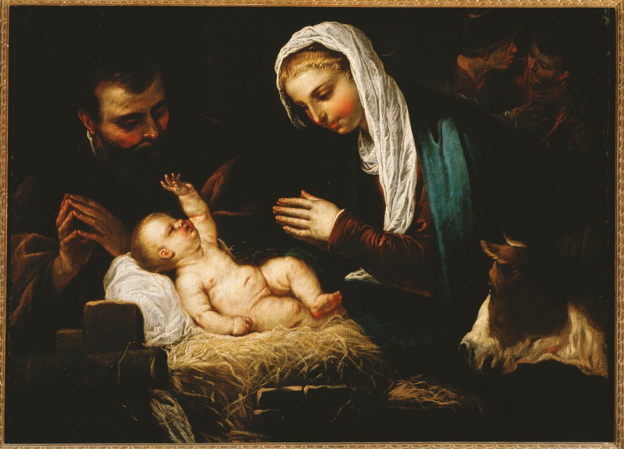 La Sacra Famiglia ... (dipinto su tela) da Jacopo Robusti Tintoretto