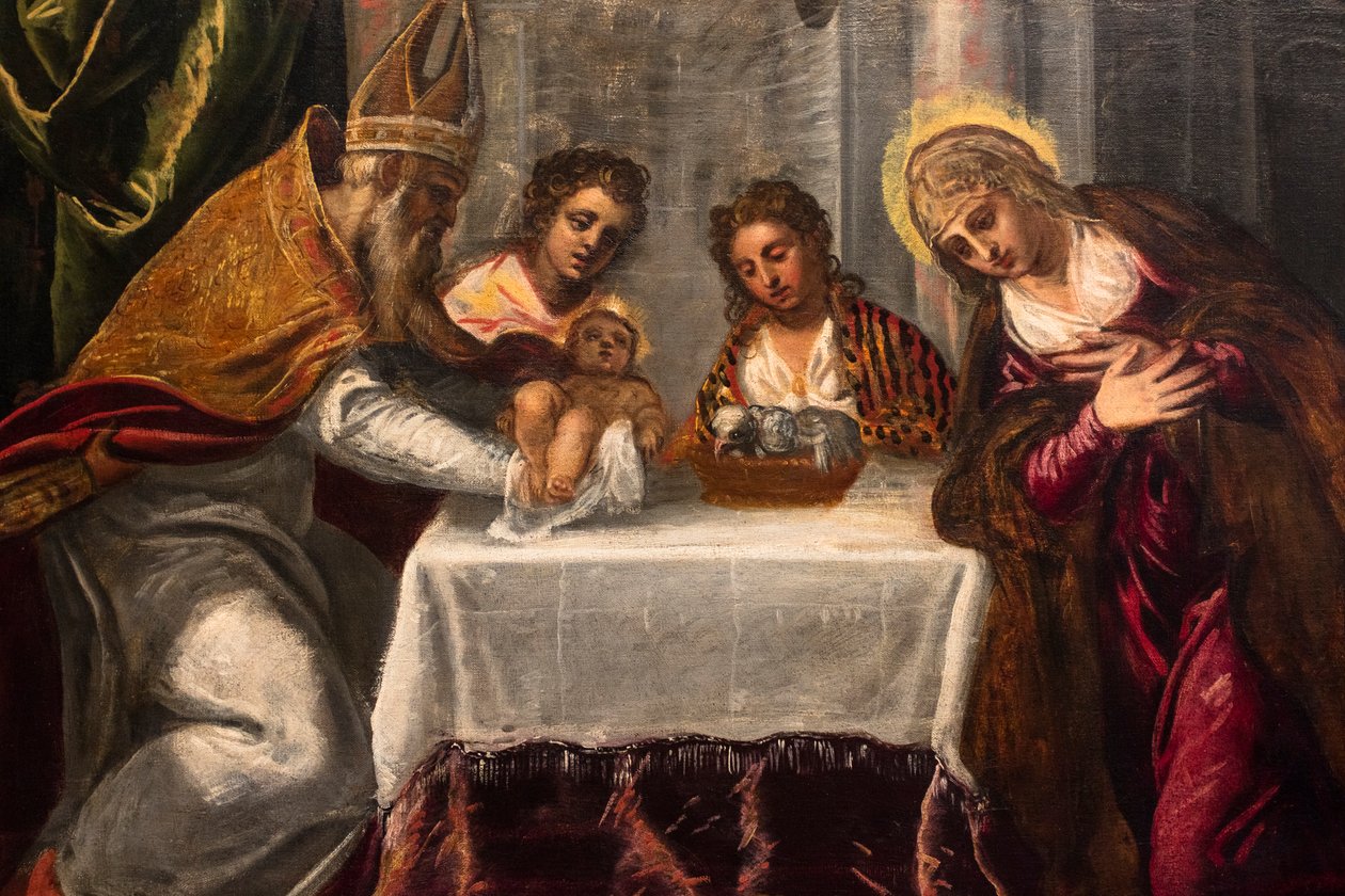 La Presentazione al Tempio, particolare, 1540 circa (olio su tela) da Jacopo Robusti Tintoretto