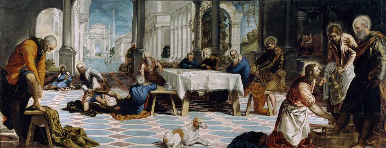 La Lavanda dei Piedi c.1547 Jacopo Robusti Tintoretto