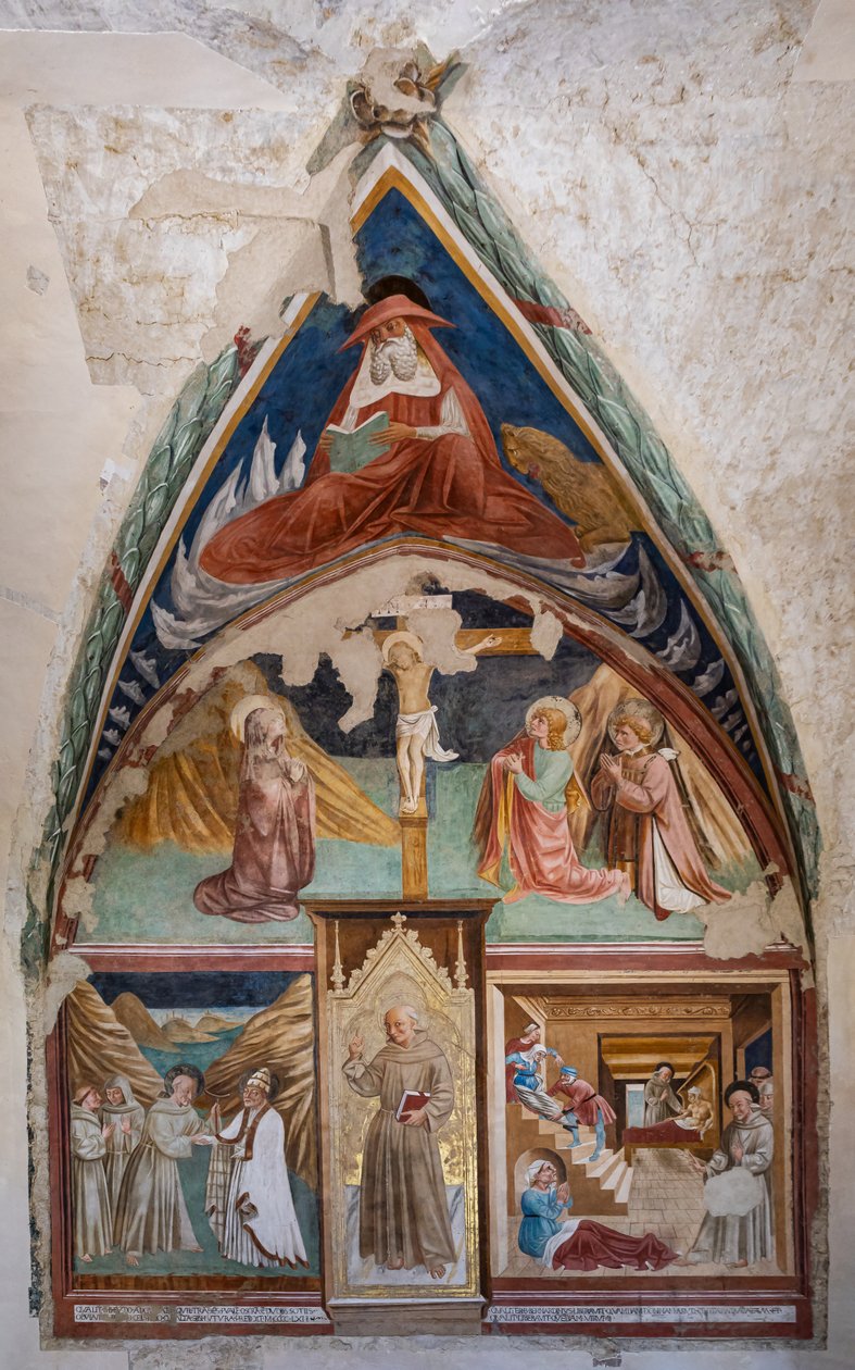 Storie di S. Bernardino e Santi, Chiesa di San Francesco, Cappella di San Bernardino da Siena da Jacopo Vincioli