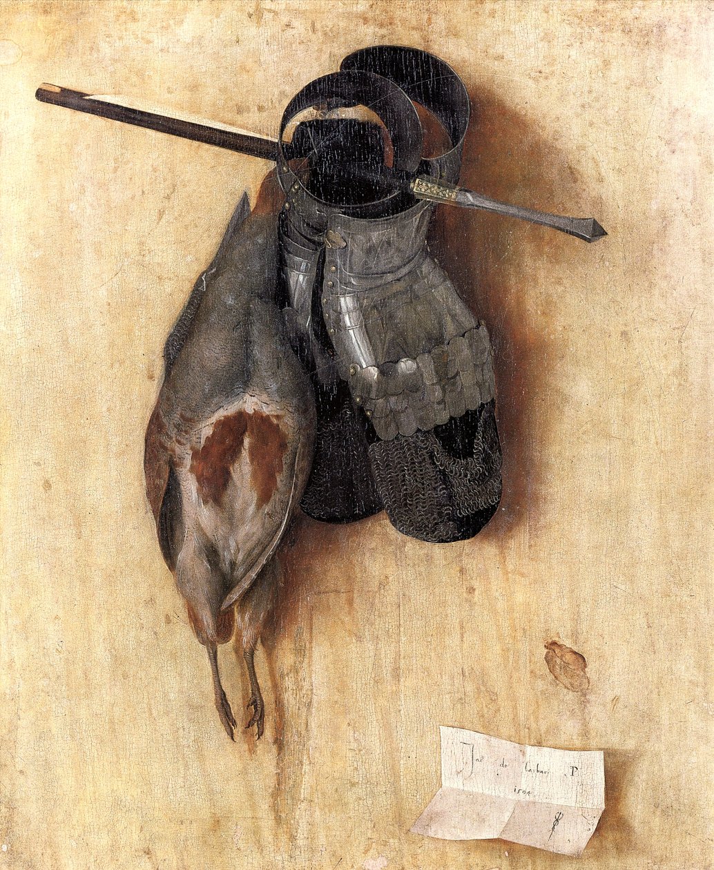 Natura morta con pernice e guanti di ferro da Jacopo de