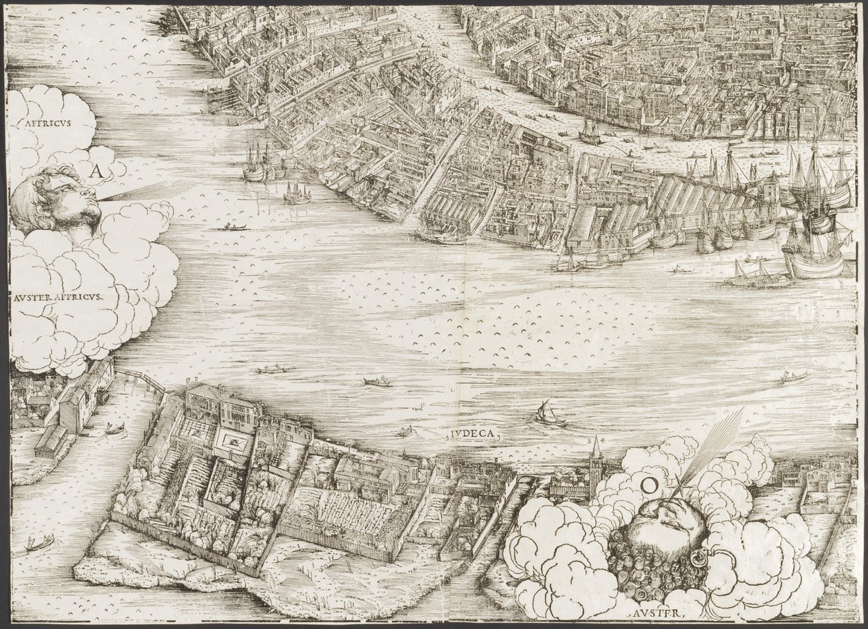 Vista di Venezia [blocco in basso a sinistra] da Jacopo de Barbari