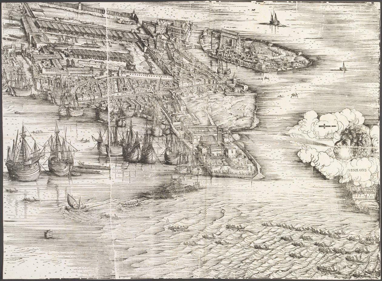 Veduta di Venezia [blocco in basso a destra], 1500 da Jacopo de Barbari