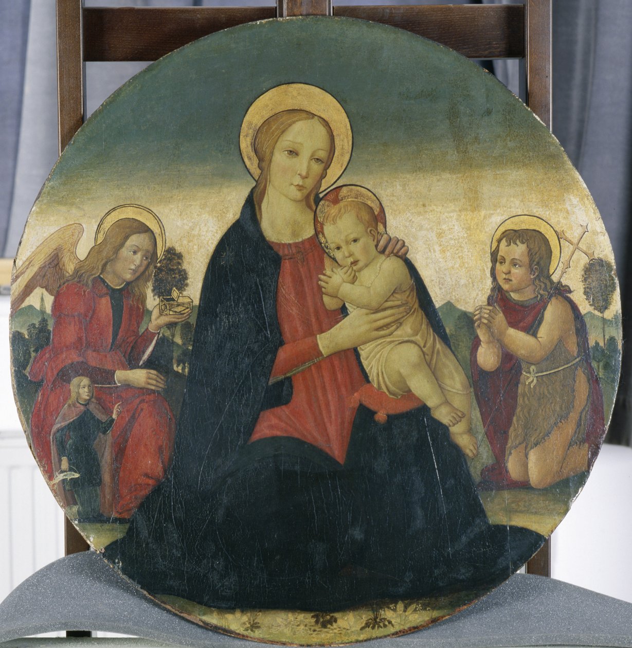 Madonna con Bambino e Arcangelo Raffaele e San Giovanni da Jacopo del Sellaio