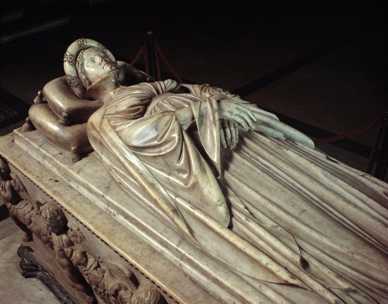 Monumento funebre di Ilaria del Carretto, moglie di Paolo Guinigi da Jacopo della Quercia
