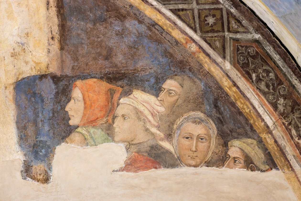 Cinque figure non identificate da Jacopo di Cione
