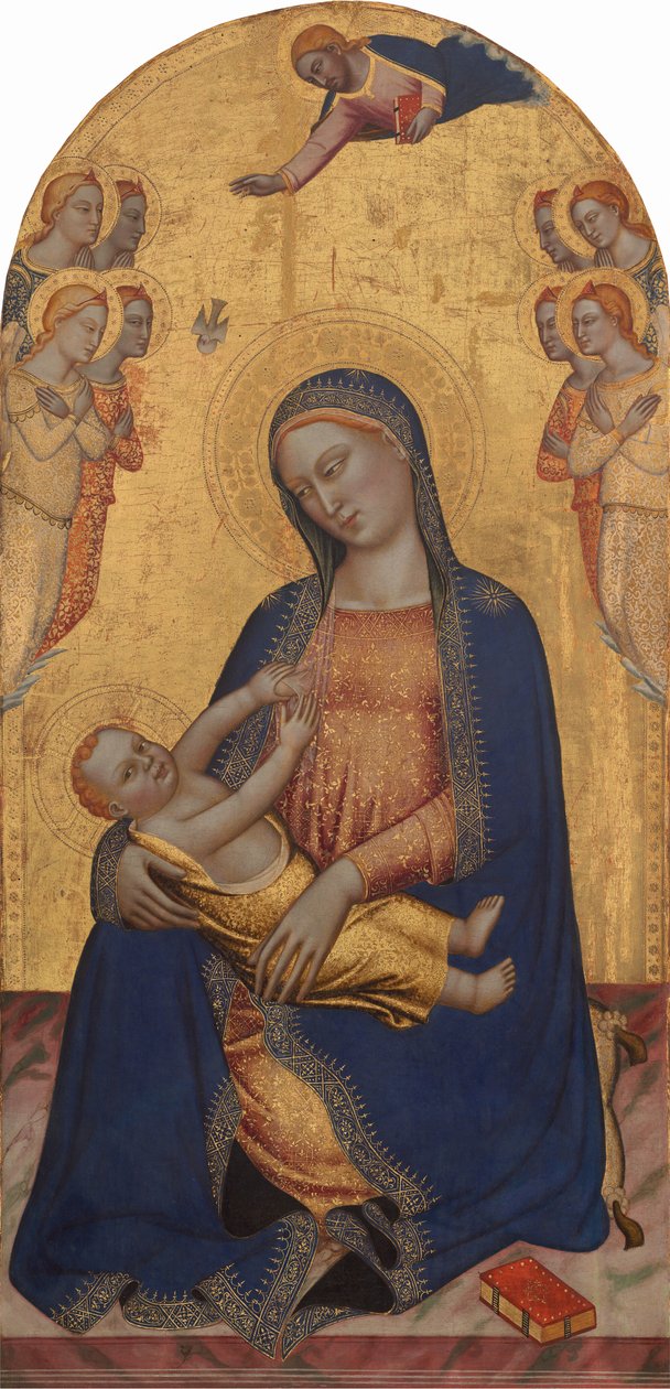 Madonna col Bambino con Dio Padre benedicente e angeli, c. 1370-1375 da Jacopo di Cione