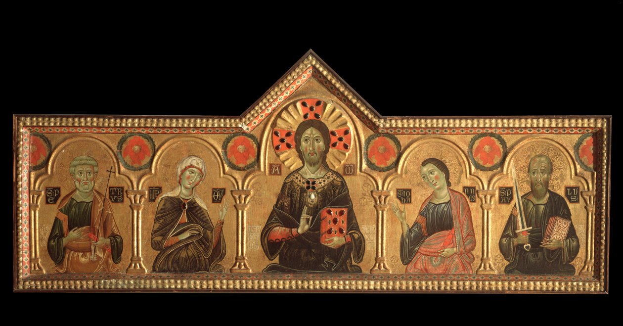 Polittico con Redentore e santi: il Redentore (Gesù con la Vergine, san Pietro, san Giovanni Evangelista e san Paolo) da Jacopo di Meliore