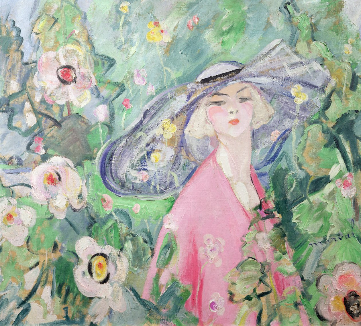 Donna con cappello, c.1920 da Jacqueline Marval