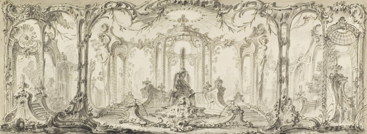 Progetto per una Decorazione Ornamentale da Jacques de Lajoüe