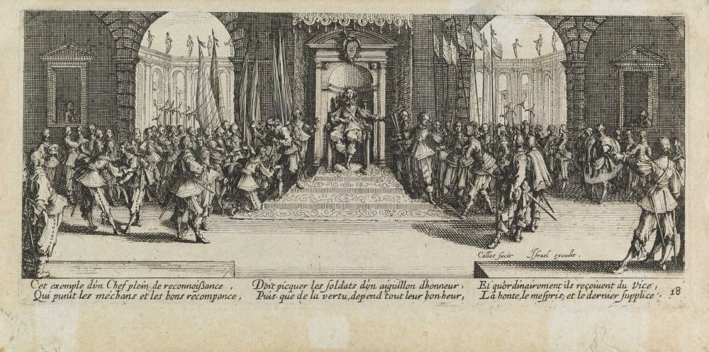 La ruota Les miseres et les mal-heures de la guerre, pl. 18 da Jacques Callot