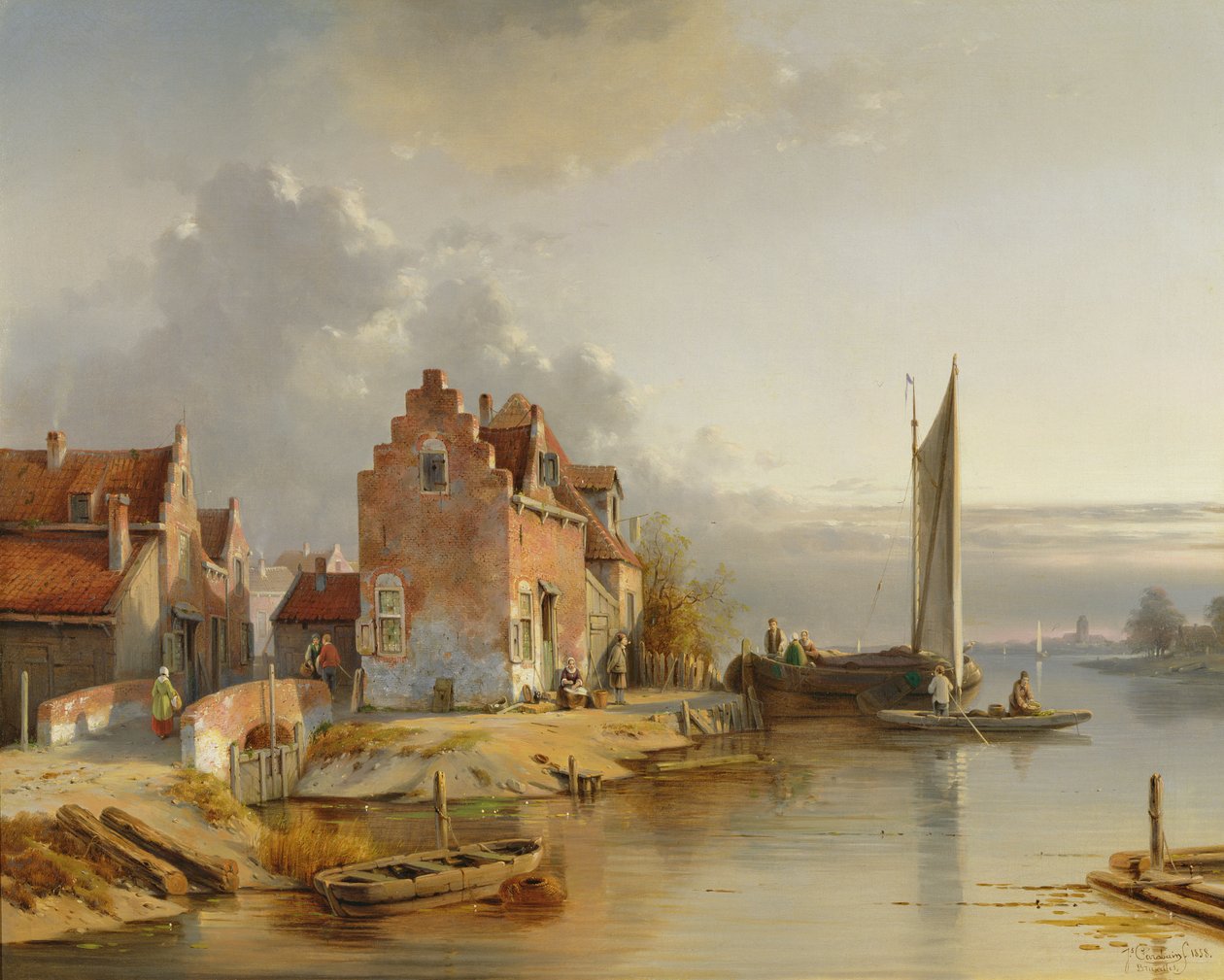 Riva belga, 1858 da Jacques Carabain