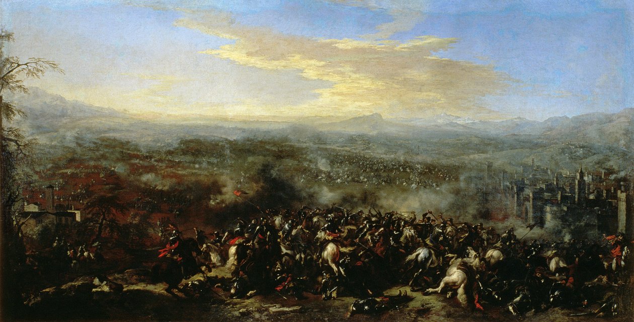 La battaglia di Nordlingen nel 1634, 1648 da Jacques Courtois